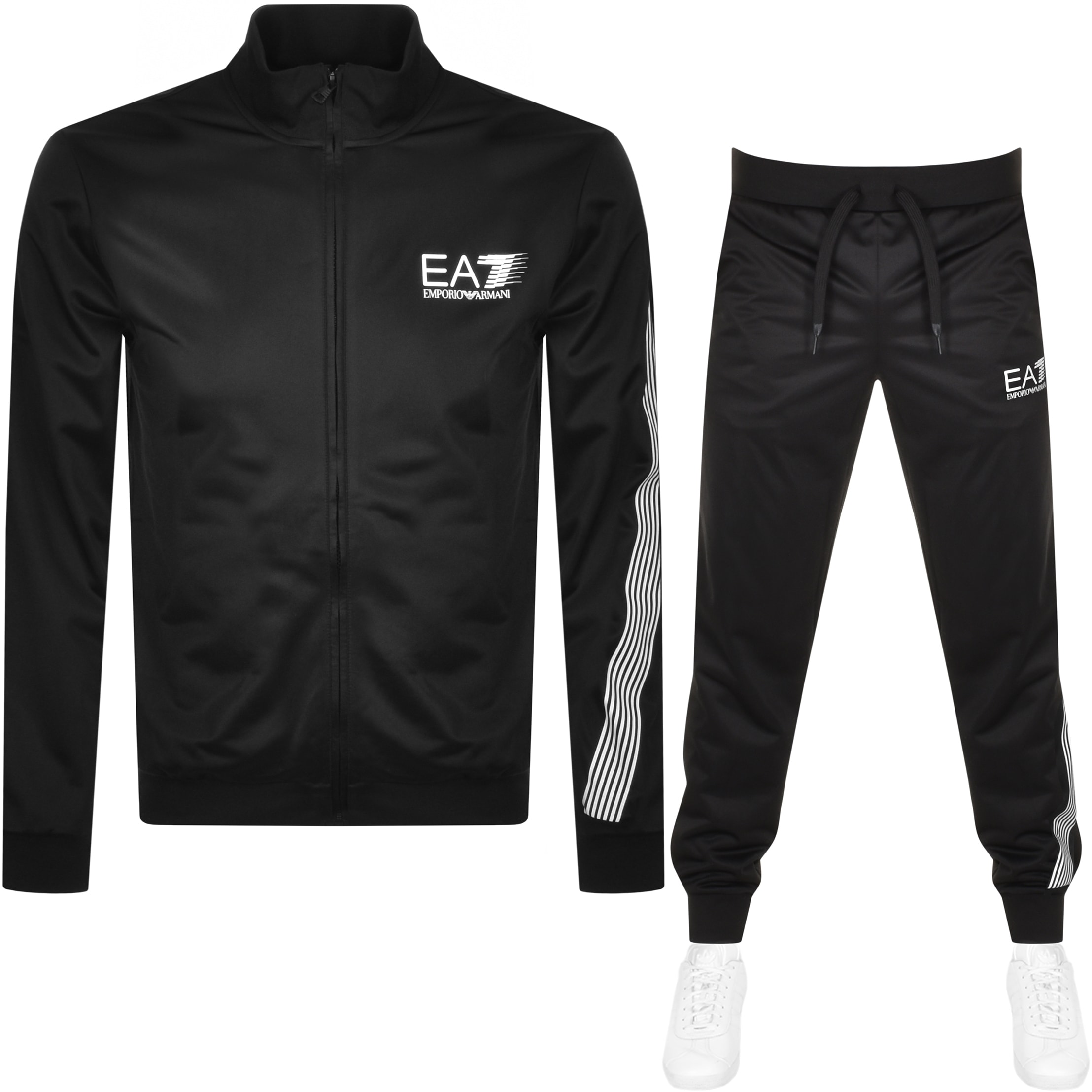 EA7 Emporio Armani Tracksuit Black Mainline Menswear
